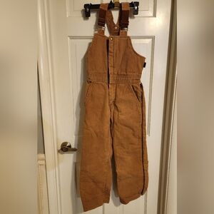 Walls Youth Brown Overalls , Size 12R